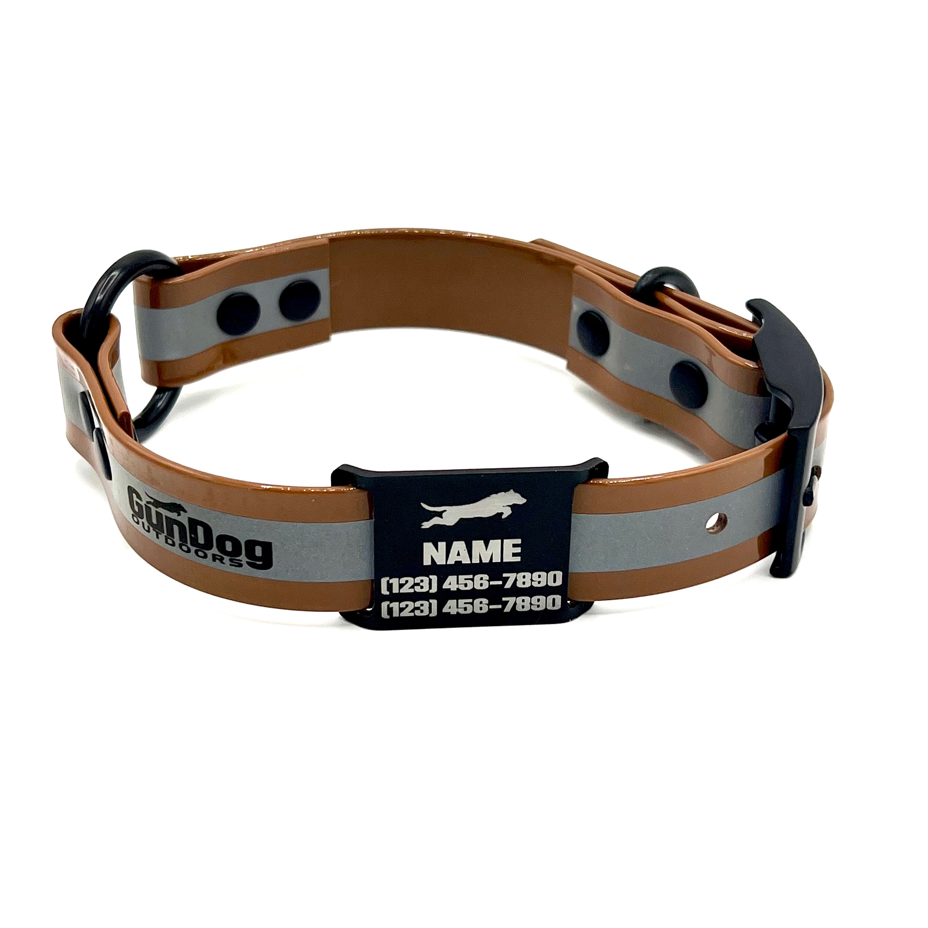 GDO Reflective Collar with Dawg Tag & Light